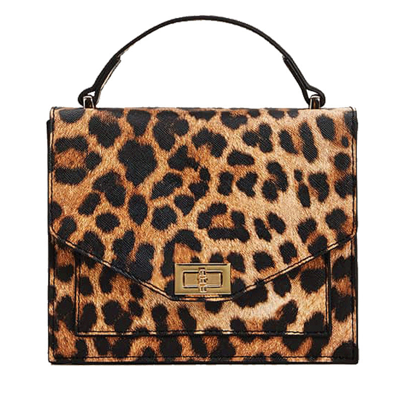 European And American Style Leopard Print Handbag Clutch Street Retro