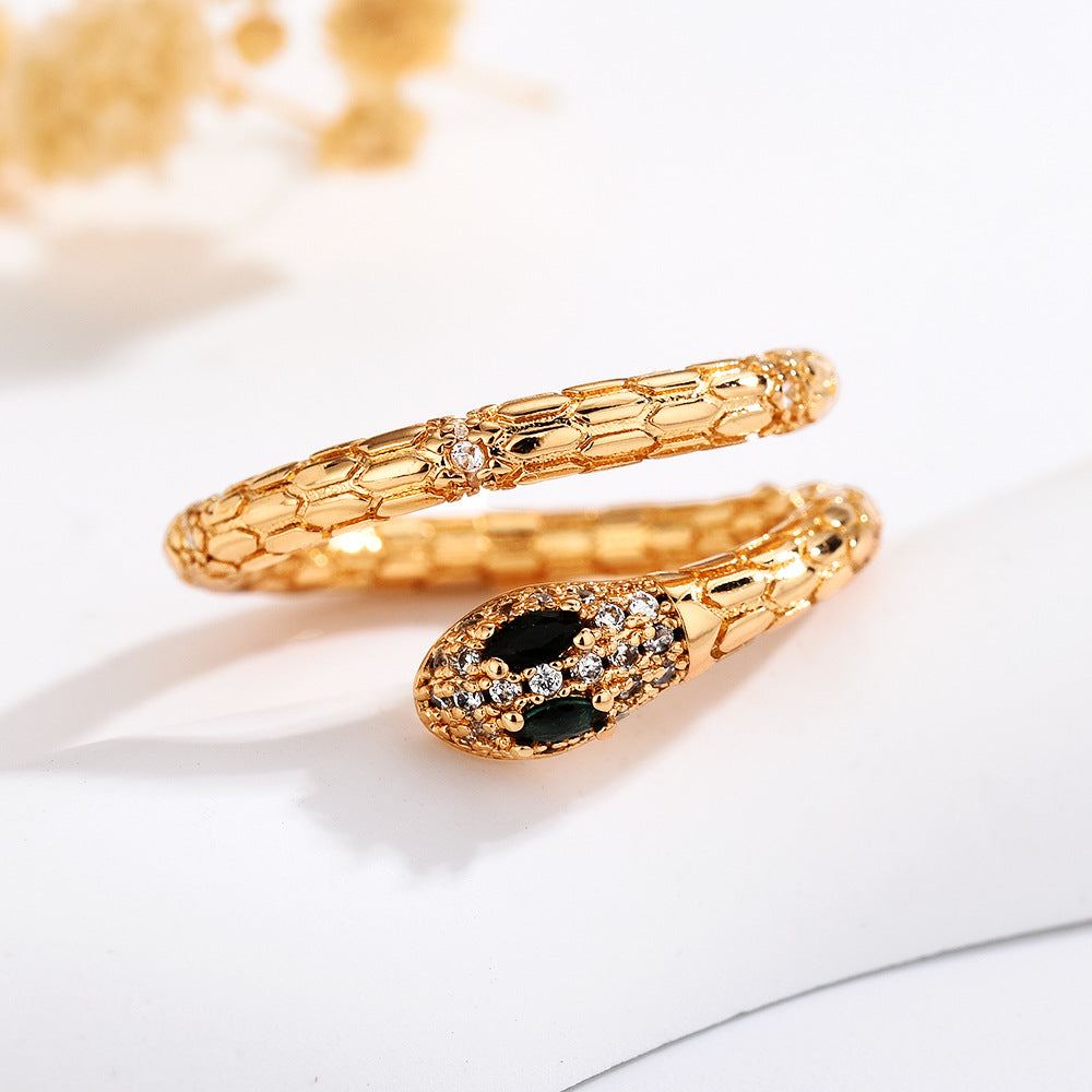 Snake Ring Female European And American Style Cool Personality Color