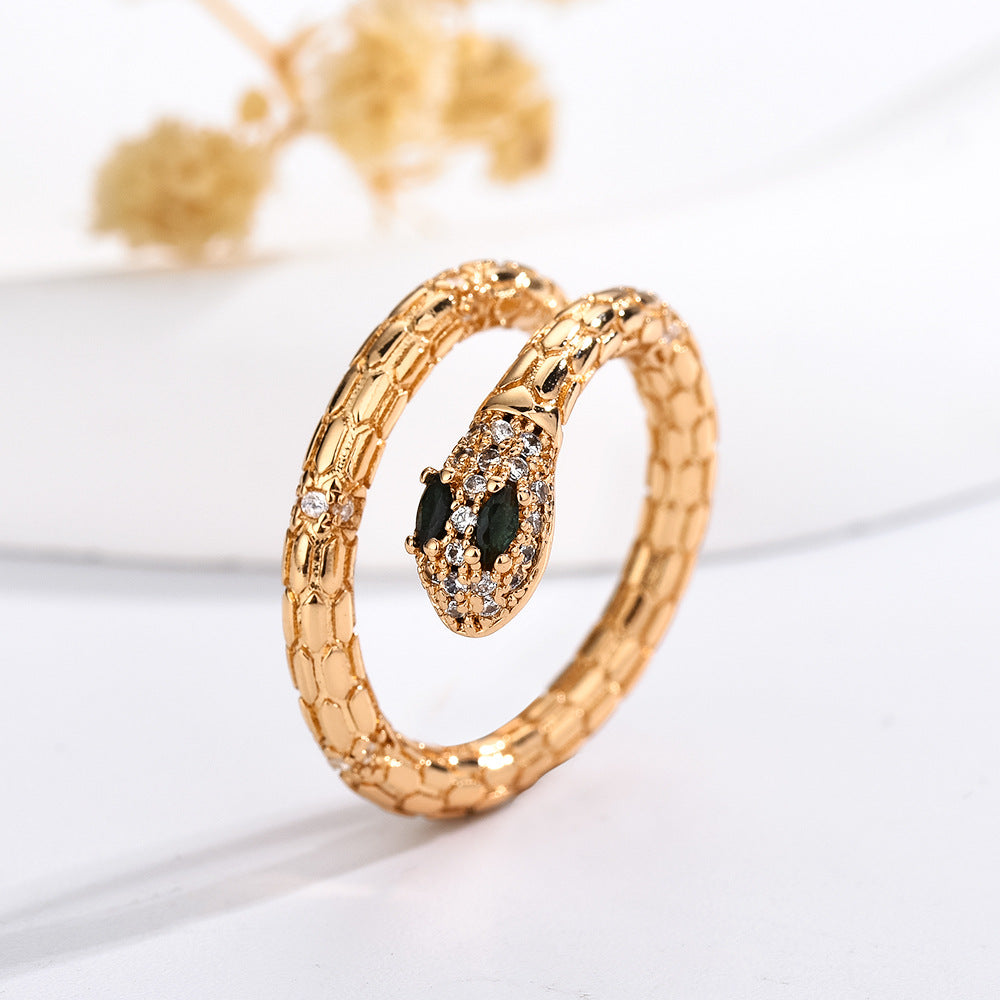 Snake Ring Female European And American Style Cool Personality Color