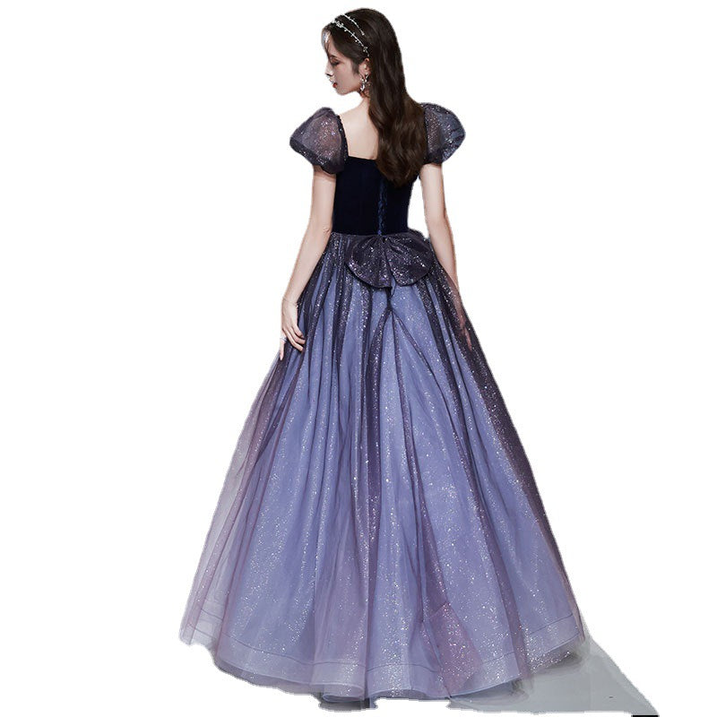 Elegant Fairy Student Socialite Host Long Dress