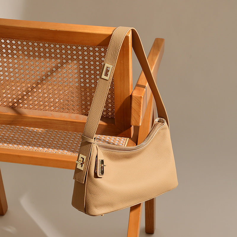 New Genuine Leather Commuter Dumpling Bag Commuter Advanced