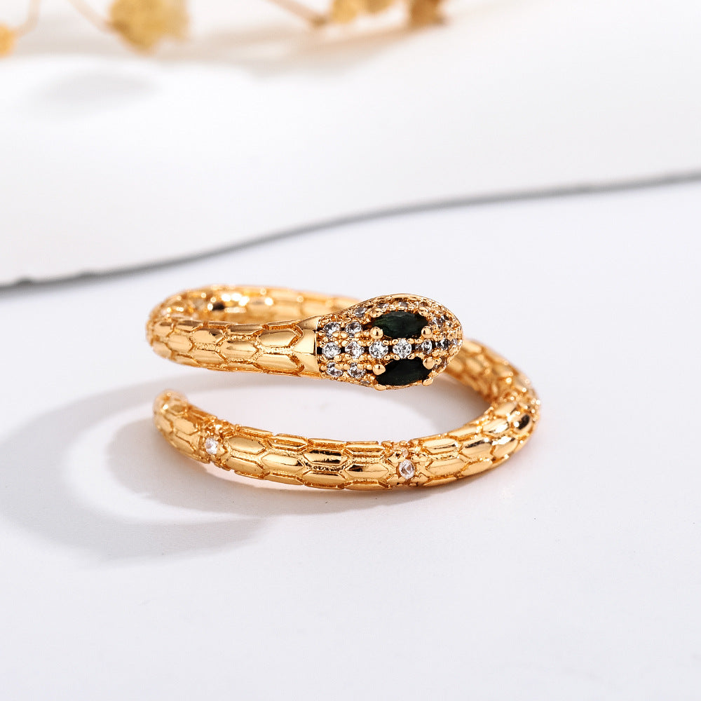 Snake Ring Female European And American Style Cool Personality Color
